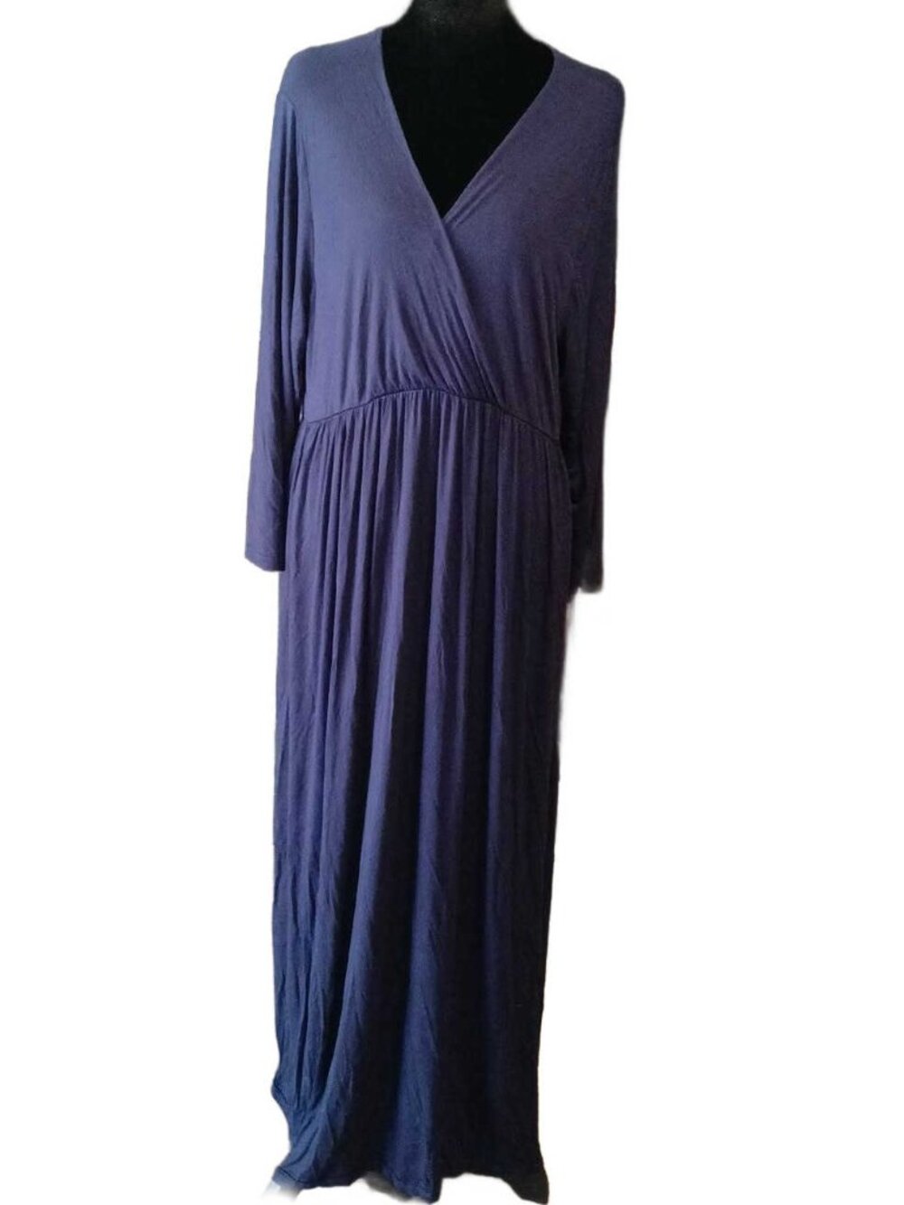 XPENYO Blue Wrap Maxi Dress – 2XL